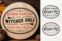 Broom Parking Witches Only SVG Signs Product Image 1