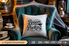 Broom Parking SVG File | Spooky Halloween SVG Product Image 3
