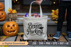 Broom Parking SVG File | Spooky Halloween SVG Product Image 4