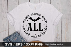 Broom parking only all other SVG - Halloween Design Product Image 1