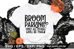 Broom parking only all other will SVG - Halloween Design Product Image 1