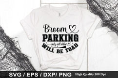 Broom parking only all other will SVG - Halloween Design Product Image 1