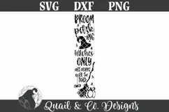 Halloween SVG, Broom Parking Porch Sign SVG Product Image 2