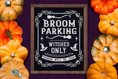 broom parking witches only others will be toad