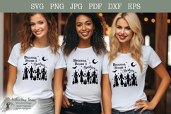 Brooms Booze &amp; Besties Witch Design | Funny Girls Trip svg Product Image 3