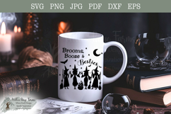 Brooms Booze &amp; Besties Witch Design | Funny Girls Trip svg Product Image 4