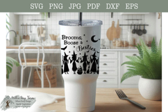 Brooms Booze &amp; Besties Witch Design | Funny Girls Trip svg Product Image 5