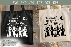 Brooms Booze &amp; Besties Witch Design | Funny Girls Trip svg Product Image 6