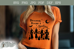 Brooms Booze &amp; Besties Witch Design | Funny Girls Trip svg Product Image 7