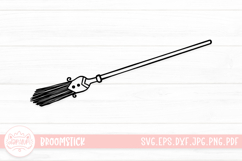 Halloween Broomstick Clipart SVG Cut File Product Image 1
