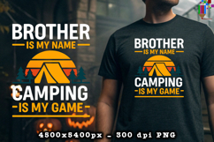 Brother Camping PNG Funny Outdoor Adventure Quote File