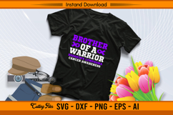 Brother Of A Warrior Hodgkin’s Lymphoma Awareness SVG Product Image 2