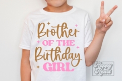 Brother Of The Birthday Girl SVG PNG - First Birthday Girl Product Image 1