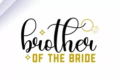 Brother of the bride SVG, Wedding SVG Design Product Image 3