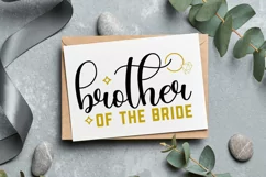 Brother of the bride SVG, Wedding SVG Design Product Image 2
