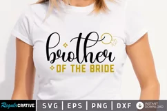 Brother of the bride SVG, Wedding SVG Design Product Image 1