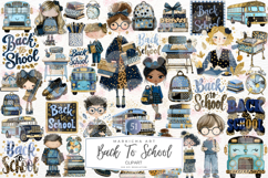 Whimsical Back To School Clipart, Set of 51 Png Bundle Product Image 1