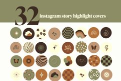 brown and green vintage instagram templates