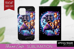 Brown Bear Halloween Phone Case PNG Cute Animal Case PNG Product Image 1