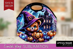 Brown Bear Halloween Lunch Bag Cute Animal Lunch Bug PNG Product Image 1