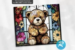 Stain Glass Tumbler,Stained Glass Tumbler,Nature Tumbler,bear tumbler,waterslide tumbler,brown bear,20 oz tumbler,skinny tumbler,digital download,tumbler png,sublimation designs,tumbler designs,sublimation tumbler,sublimation skinny,Stained Glass png,Stai