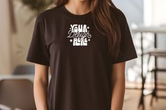 White Bella Canvas 3001 Mockup, Bella Canvas 3001 Tshirt Product Image 1