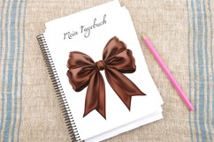 Watercolor Brown Bow Clipart Bundle Product Image 2