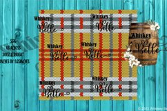Brown Red Plaid 30oz Rhinestone Pattern Product Image 1