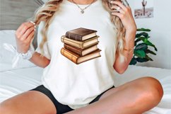 Brown Color Stacked Books Clipart Bundle Product Image 3
