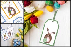 Gift Tags, Printable Easter Gift Tags, Brown Bunnies Product Image 5