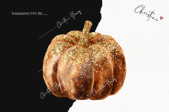 Brown Glitter Pumpkin | Fall Png Product Image 2