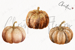 Brown Glitter Pumpkin | Fall Png Product Image 3