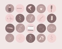 brown hair salon instagram highlight covers