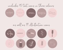 brown hairdresser instagram illustration icons