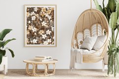 Brown Jasmine Flowers Digital Paper Bundle Product Image 4