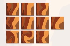 Brown Orange Liquid Swirl 10 Digital Paper Background Product Image 2
