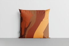 Brown Orange Liquid Swirl 10 Digital Paper Background Product Image 3