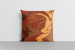 Brown Orange Liquid Swirl 5 Digital Paper Background Product Image 3