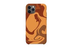 Brown Orange Liquid Swirl 5 Digital Paper Background Product Image 4