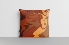 Brown Orange Liquid Swirl 6 Digital Paper Background Product Image 3
