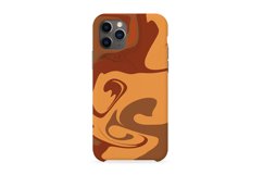 Brown Orange Liquid Swirl 6 Digital Paper Background Product Image 4