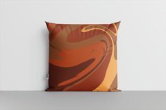 Brown Orange Liquid Swirl 9 Digital Paper Background Product Image 3