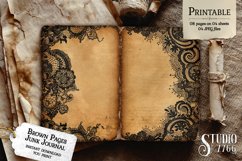 Brown Pages with Black Lace Junk Journal Product Image 2