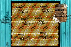 Brown 6 Color Plaid 30oz Rhinestone Pattern Product Image 1