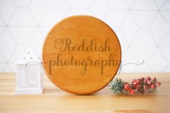 4 Round wood sign mockup JPG 300 dpi, blank wood sign mockup Product Image 3