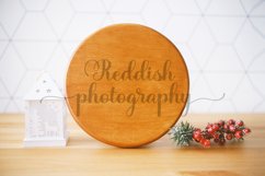 Round wood sign mockup JPG 300 dpi, blank wood sign mockup Product Image 1