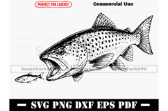 Brown Trout SVG PNG EPS PDF DXF Product Image 1
