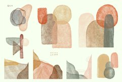 Brown Watercolor Abstract Shape Product Image 1