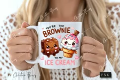 Brownie To My Ice Cream Funny Valentine Png Product Image 2