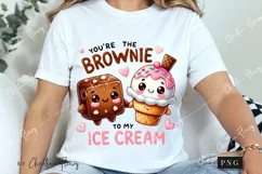 Brownie To My Ice Cream Funny Valentine Png Product Image 3